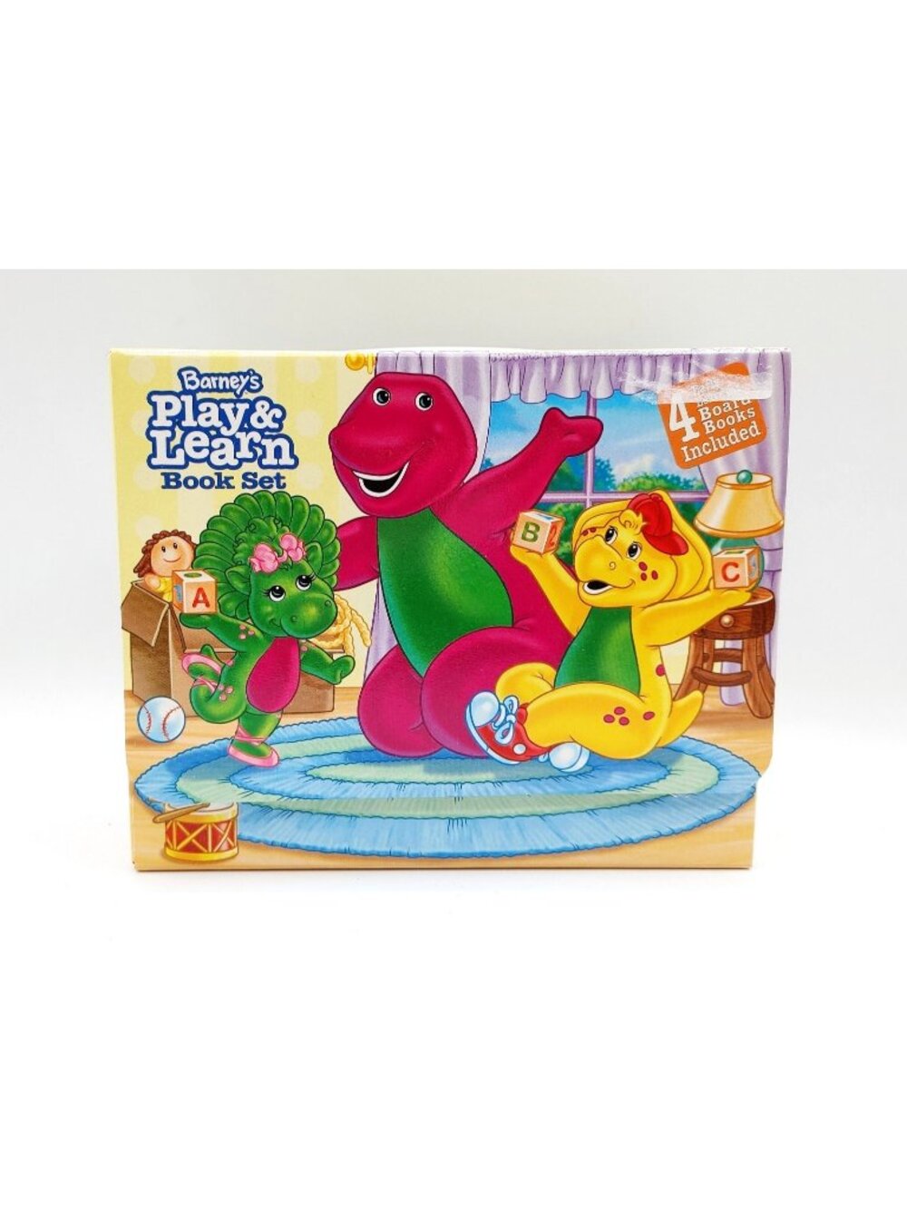 Barney’s Play and Learn Book Set  Includes 4 Board Books (1999, Mixed Media)